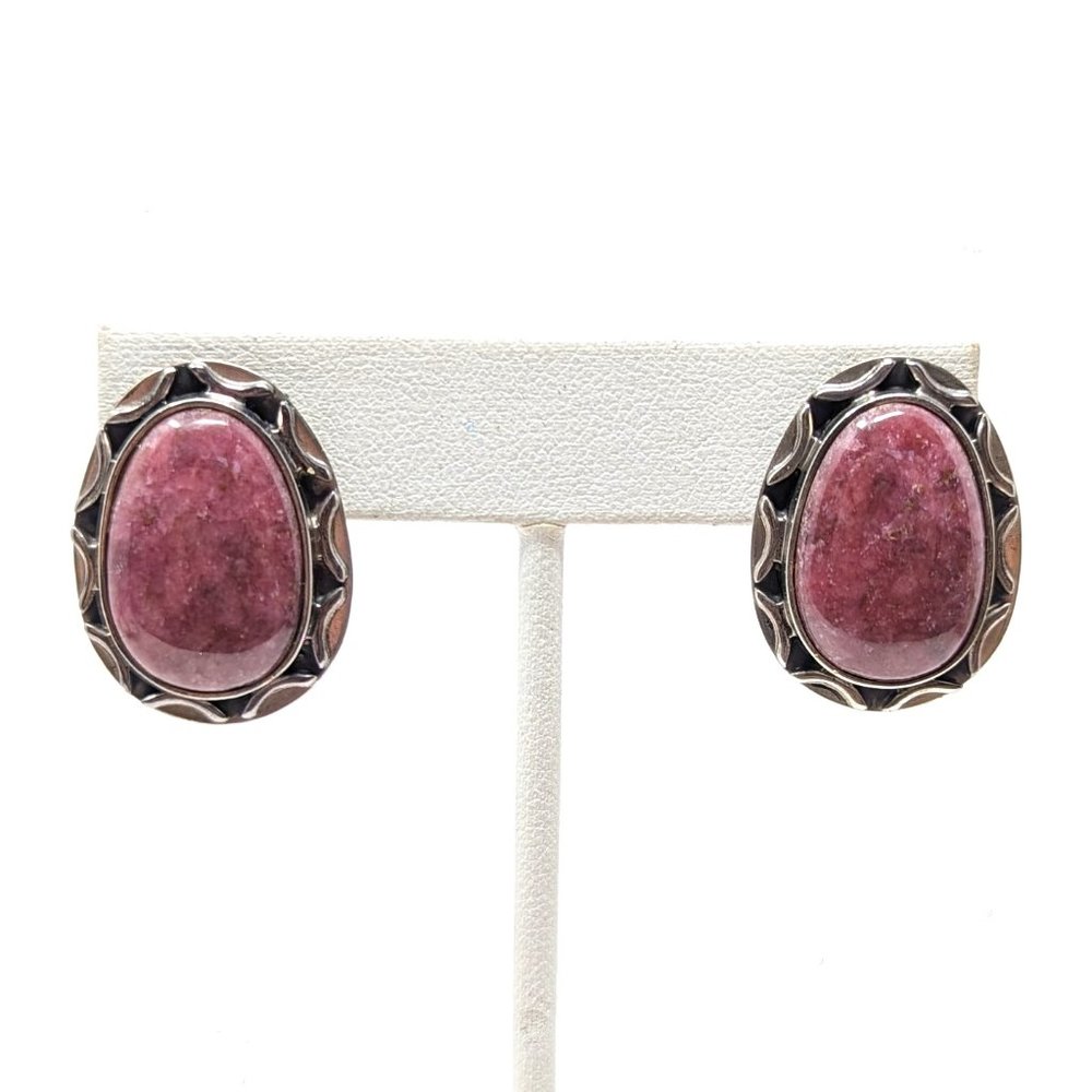 Mine Finds By Jay King Desert Rose Trading Drt Pink Rhodolite Sterling Earrings